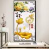 Bức tranh cá chép hoa sen ấn tượng - 561TCK