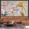 Ảnh cá chép hoa sen ấn tượng - 624TCK