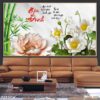 Tranh ảnh hoa sen in laminate - 707TCK
