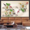 Ảnh cá chép hoa sen ấn tượng - 977TCK