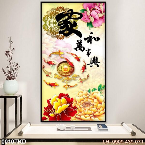 Bức tranh treo cầu thang nghệ thuật - 010TKD