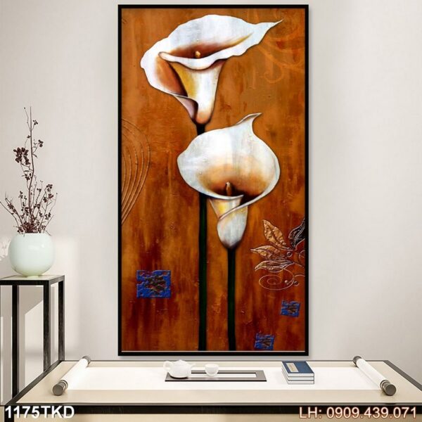 Mẫu tranh treo dọc in nhanh - 1175TKD