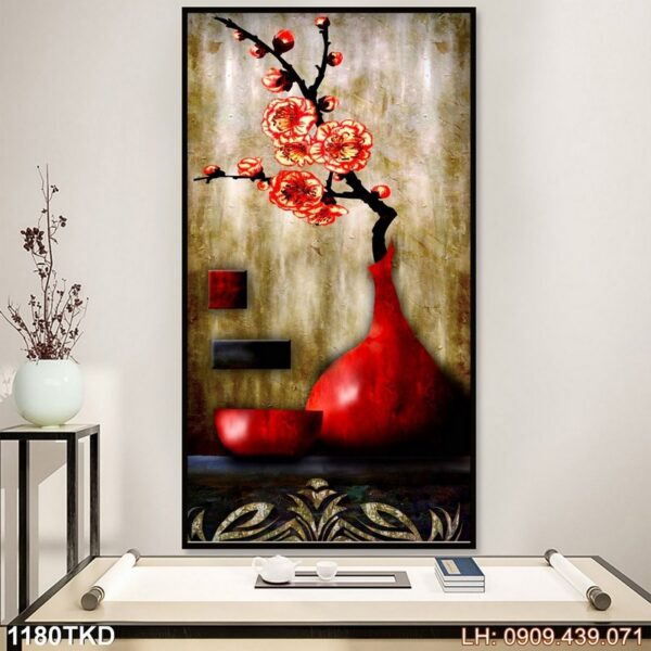 Tranh khổ dọc có khung - 1180TKD