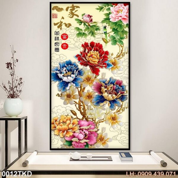 Bức tranh treo dọc tại TpHCM - 012TKD