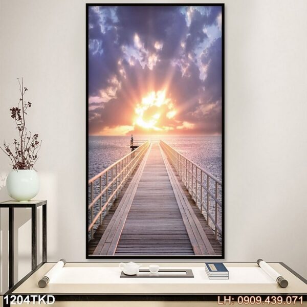 Tranh ảnh treo đứng giá rẻ - 1204TKD