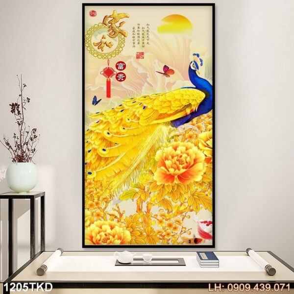 Tranh vẽ treo dọc phổ biến - 1205TKD