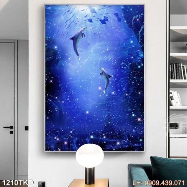 Bức tranh khổ đứng giá rẻ - 1210TKD