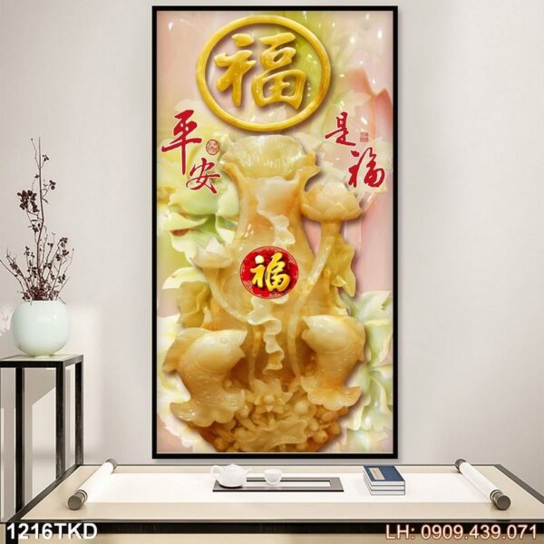 Bức tranh khổ đứng in nhanh - 1216TKD