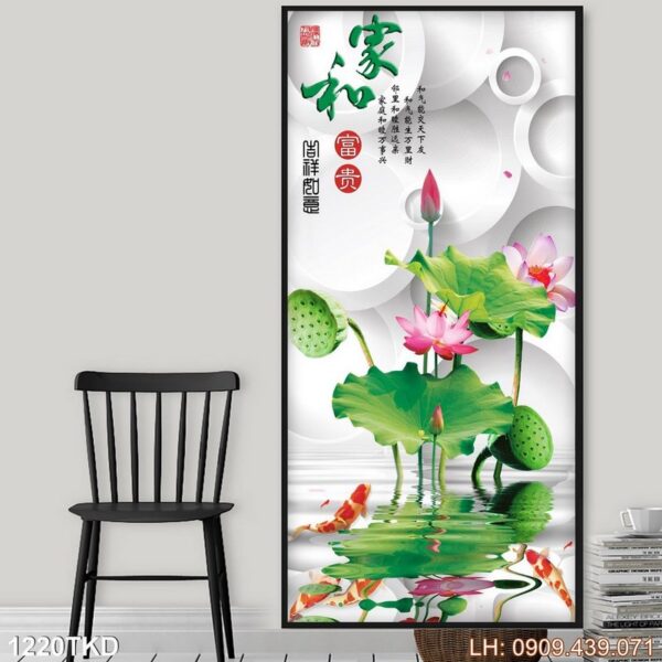 Bức tranh treo dọc phổ biến - 1220TKD
