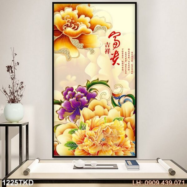 Tranh treo đứng in nhanh - 1225TKD
