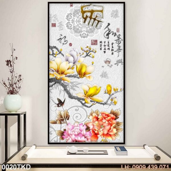 Hình ảnh treo cầu thang in canvas - 020TKD