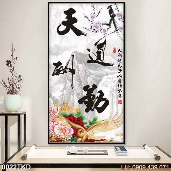 Mẫu tranh khổ dọc phổ biến - 022TKD
