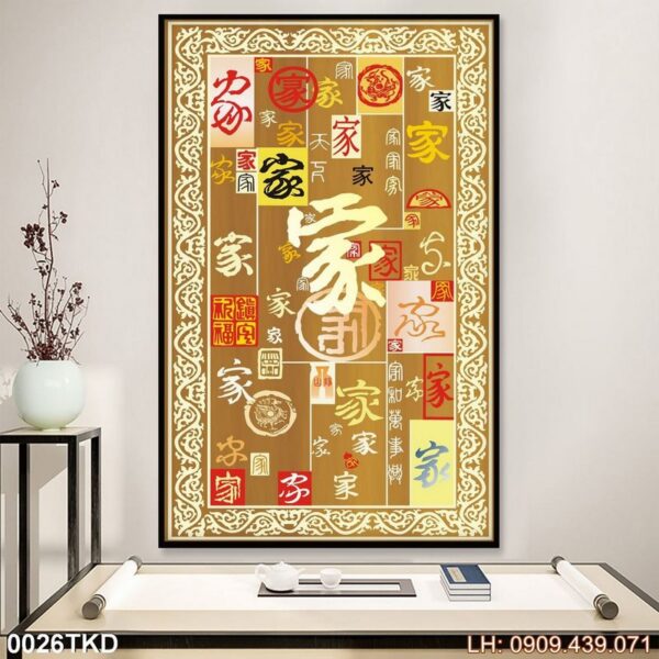 Tranh ảnh treo dọc in nhanh - 026TKD