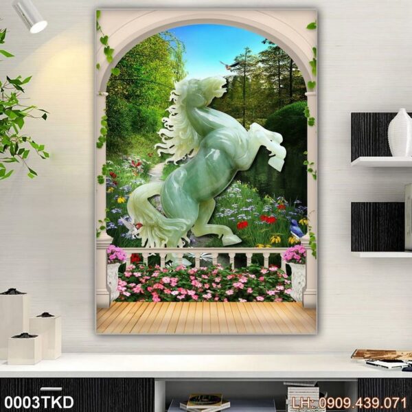 Tranh vẽ khổ đứng phổ biến - 003TKD