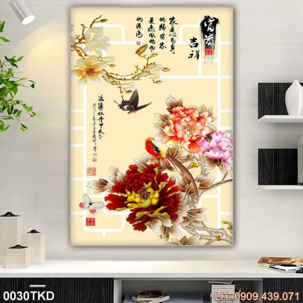 Tranh ảnh khổ đứng in canvas - 030TKD