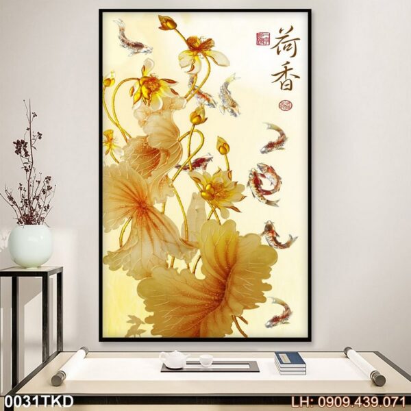 Tranh vẽ treo đứng giá rẻ - 031TKD