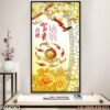 Mẫu tranh khổ đứng dán kính - 054TKD