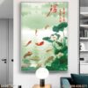 Tranh vẽ treo dọc in canvas - 699TKD