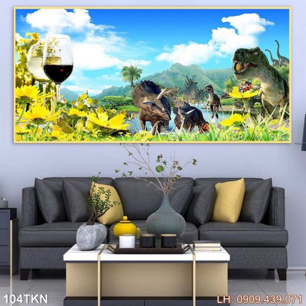 Tranh ảnh khổ ngang phòng ngủ in laminate - 104TKN