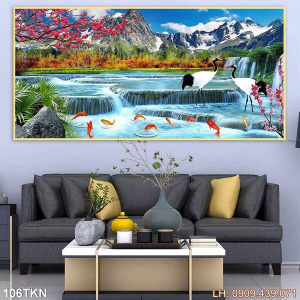 Tranh khổ ngang trang trí dán tường - 106TKN