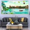 Mẫu tranh khổ ngang phòng khách đẹp - 113TKN