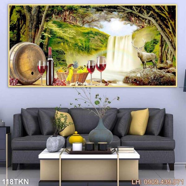 Bức tranh kích thước ngang in laminate - 118TKN