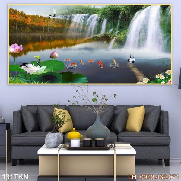 Mẫu tranh khổ ngang trang trí đẹp - 131TKN