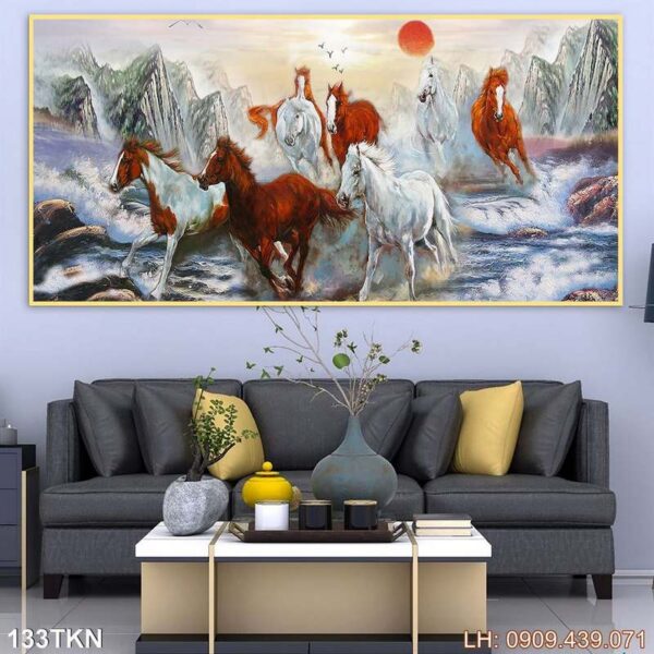 Tranh kích thước ngang in canvas - 133TKN