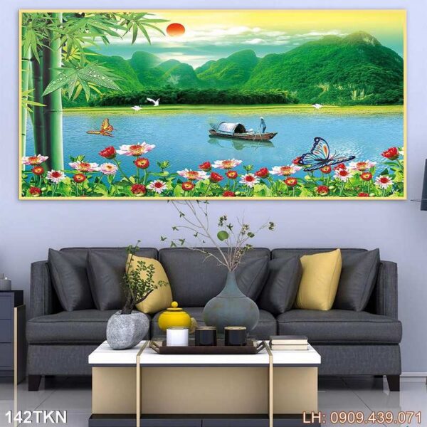 Tranh khổ ngang trang trí ấn tượng - 142TKN