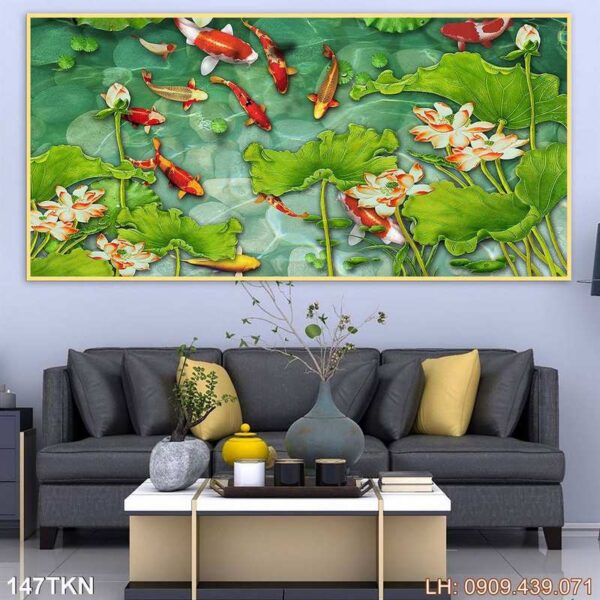 Tranh khổ ngang trang trí có khung - 147TKN