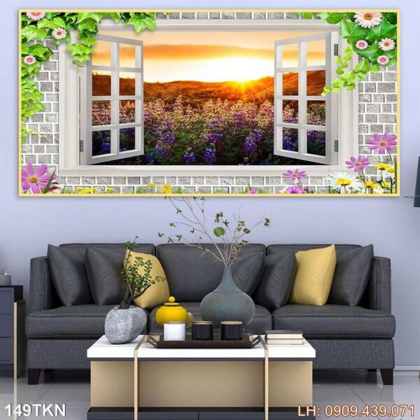 Tranh vẽ kích thước ngang in laminate - 149TKN