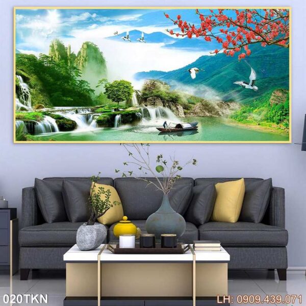Tranh ảnh khổ ngang dán kiếng - 020TKN