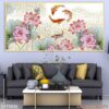 Tranh vẽ khổ ngang phòng khách nghệ thuật - 217TKN