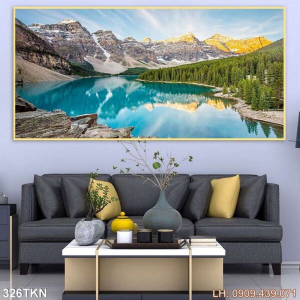 Tranh khổ ngang trang trí in canvas - 326TKN