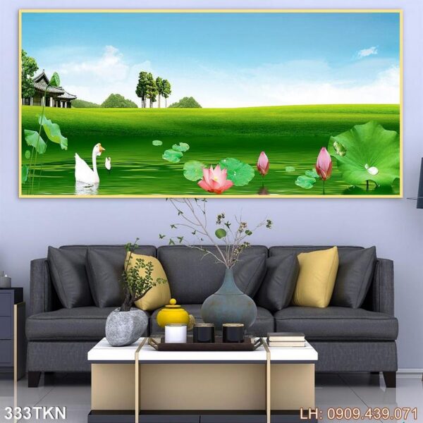 Tranh khổ ngang phòng ngủ giá rẻ - 333TKN