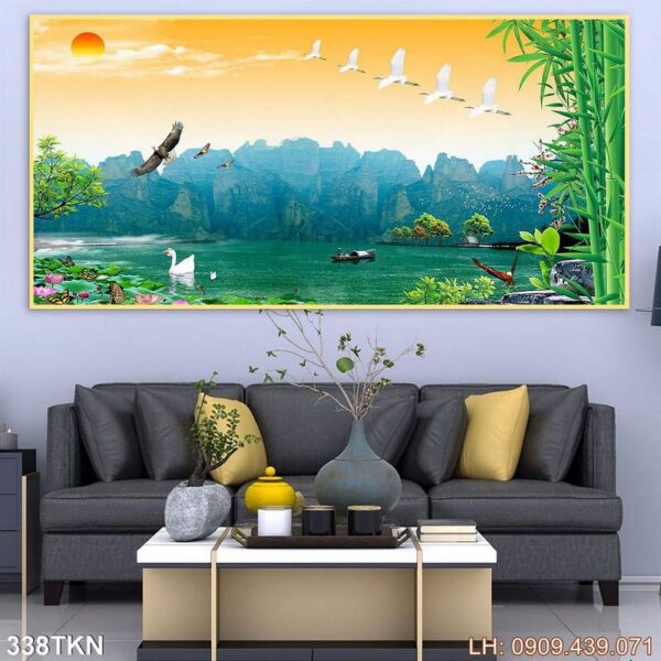 Tranh ảnh khổ ngang trang trí in nhanh - 338TKN