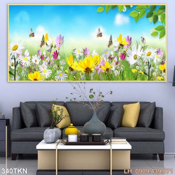 Mẫu tranh khổ ngang tại TpHCM - 340TKN