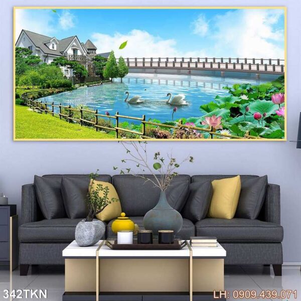 Mẫu tranh khổ ngang phổ biến - 342TKN