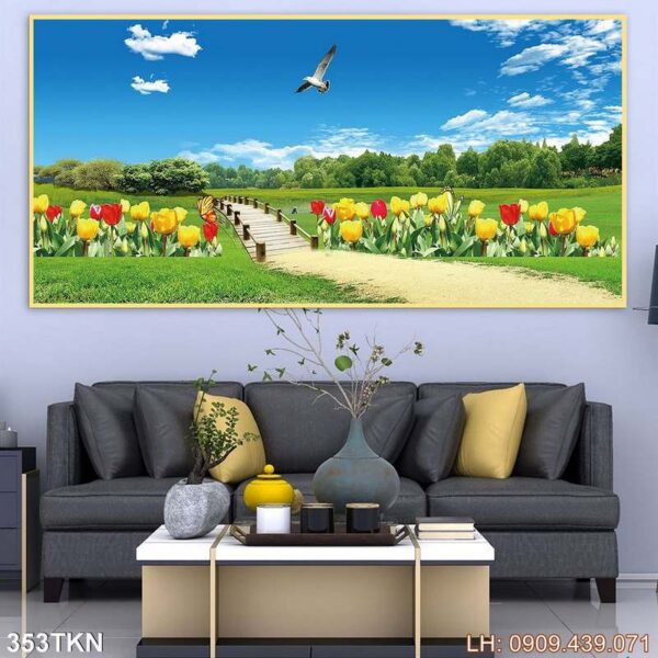 Bức tranh kiểu chiều ngang in nhanh - 353TKN