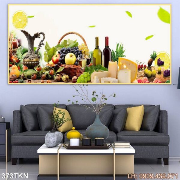Mẫu tranh khổ ngang trang trí khổ lớn - 373TKN