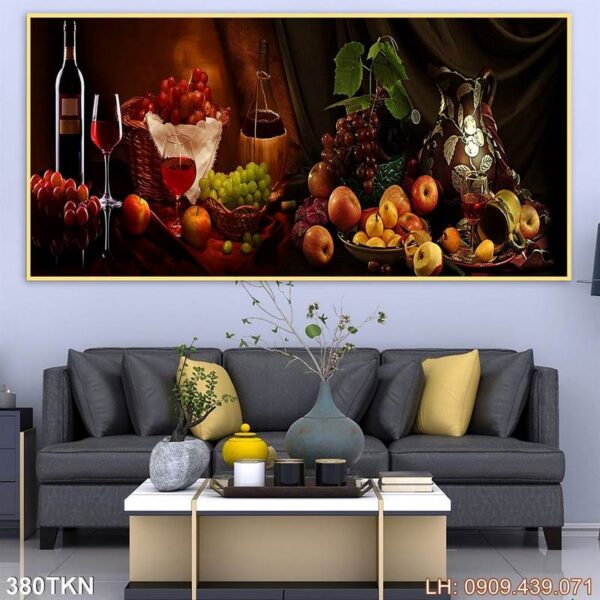 Mẫu tranh kiểu chiều ngang phổ biến - 380TKN
