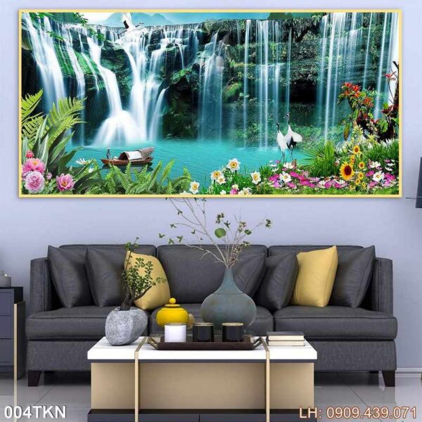 Ảnh khổ ngang phòng khách in nhanh - 004TKN