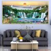 Bức tranh khổ ngang phòng khách in laminate - 041TKN