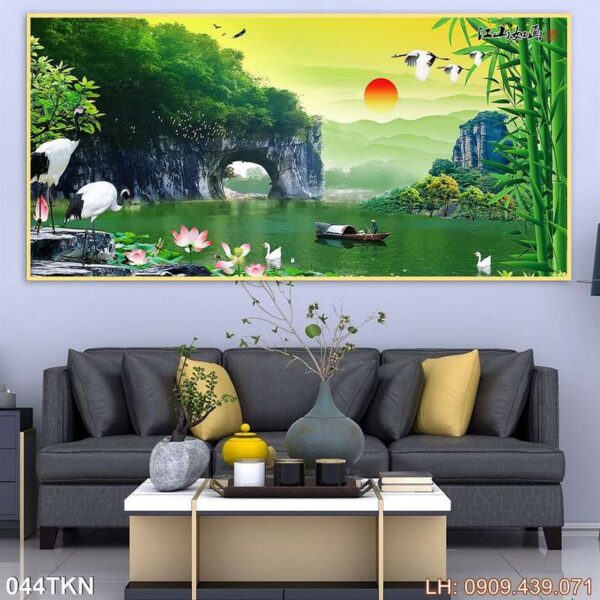 Bức tranh kích thước ngang nghệ thuật - 044TKN