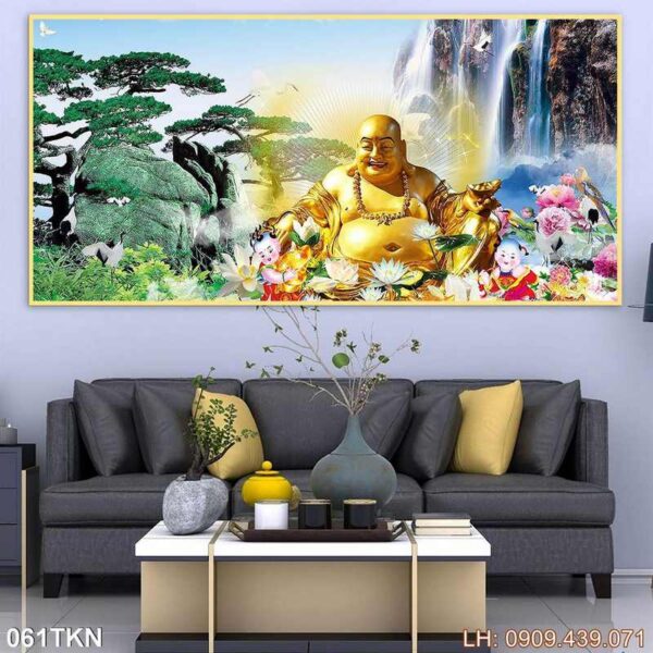 Ảnh khổ ngang phòng khách có khung - 061TKN