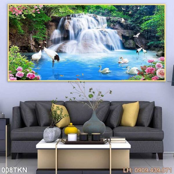Tranh kiểu chiều ngang giá rẻ - 008TKN