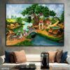 Bức tranh đồng quê in canvas - 165DQ