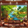 Mẫu tranh đồng quê Bắc bộ - 204DQ