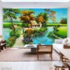 Bức tranh cánh đồng lúa in nhanh - 279DQ