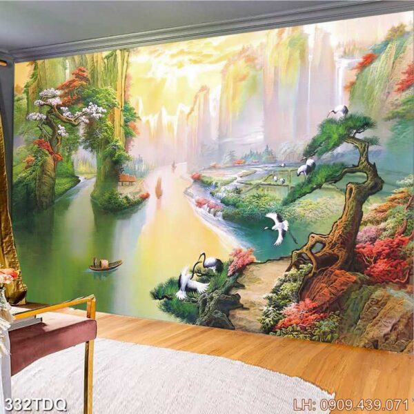 Tranh quê hương kiểu xưa - 332DQ